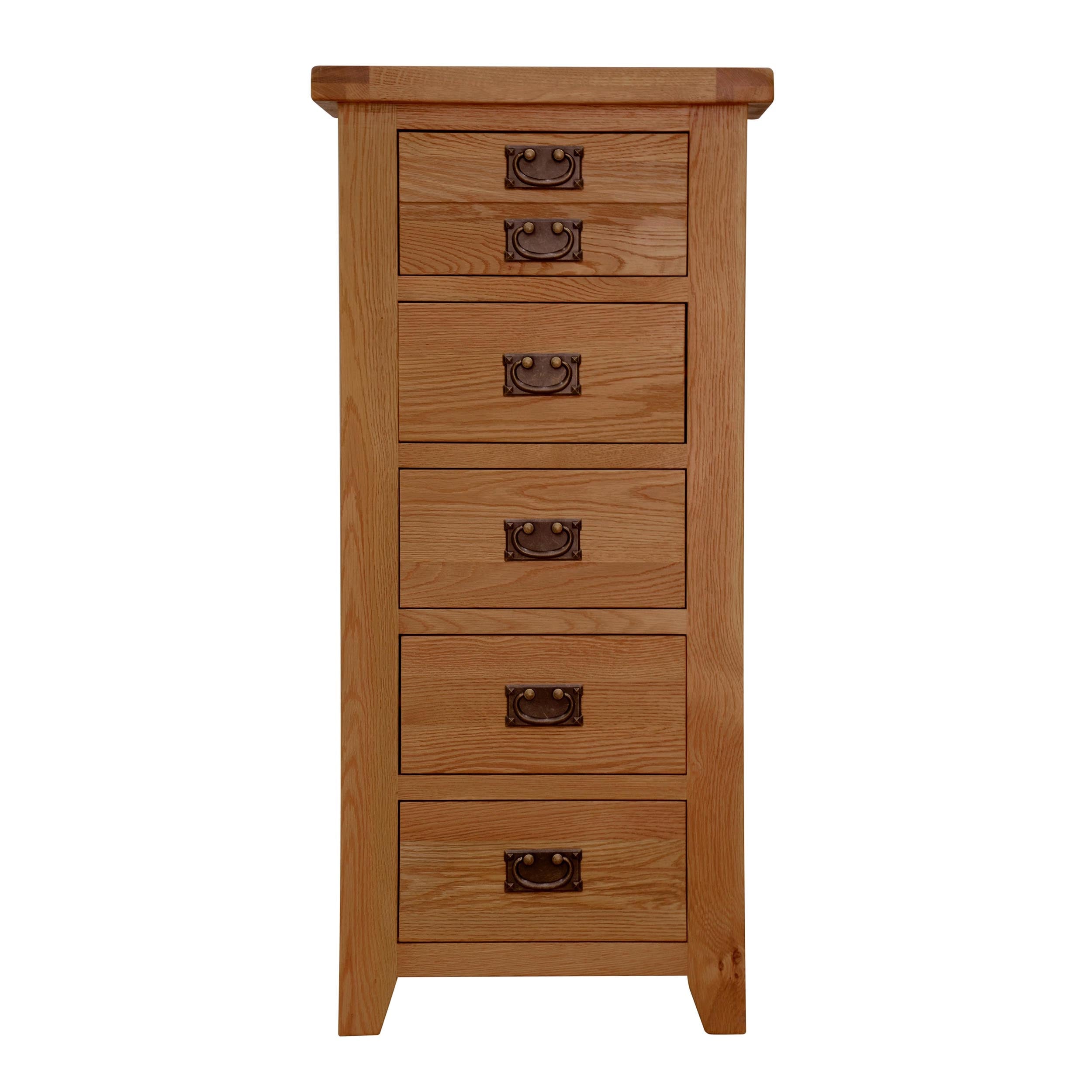 Cambridge Oak 5 Drawer Chest