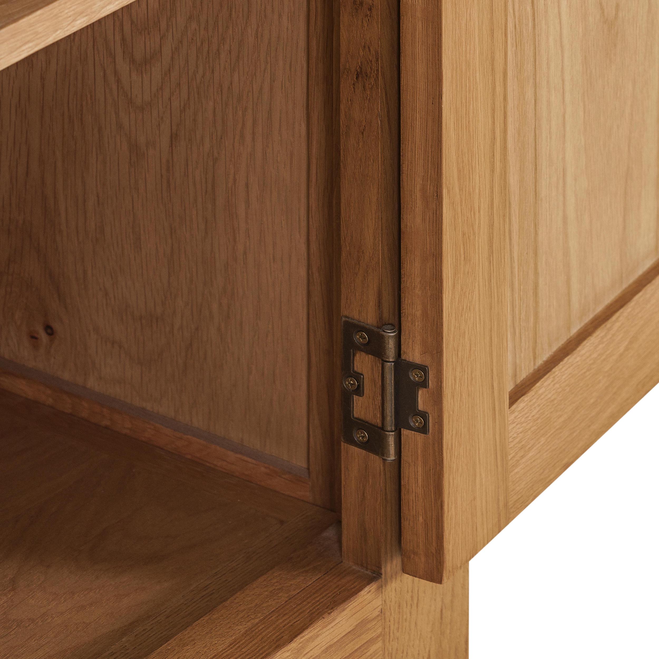 Cambridge Oak 3 Door Full Hanging Wardrobe