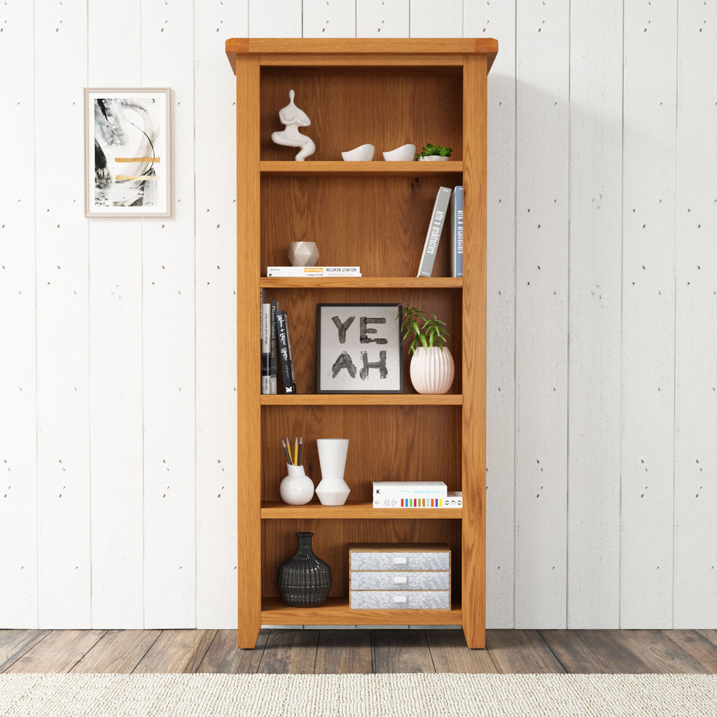Cambridge Oak Large Bookcase (1.8 m)