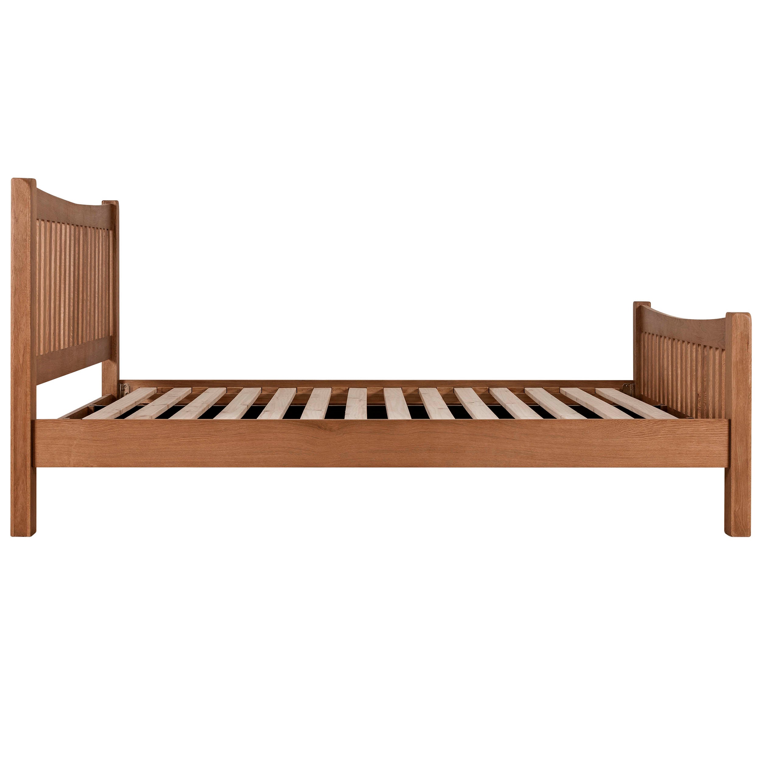 Cambridge Oak Curved 5ft Kingsize Bed