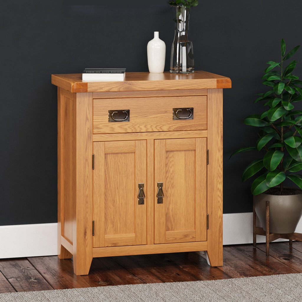 Cambridge Oak Small 1 Drawer 2 Door Sideboard