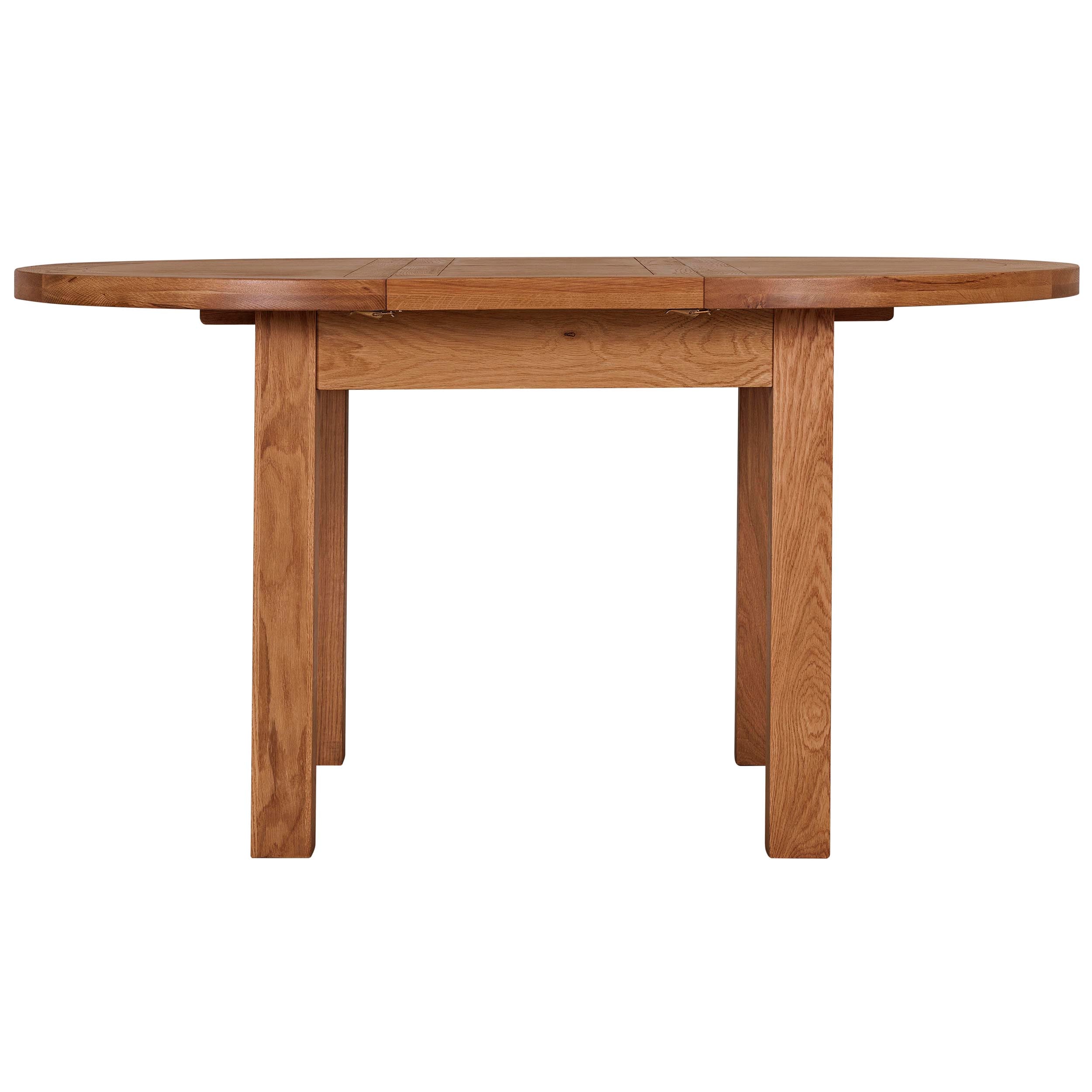 Cambridge Oak Round Extending Dining Table (1.1 m-1.5 m)
