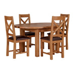 Cambridge Oak Round Extending Dining Table (1.1 m-1.5 m)