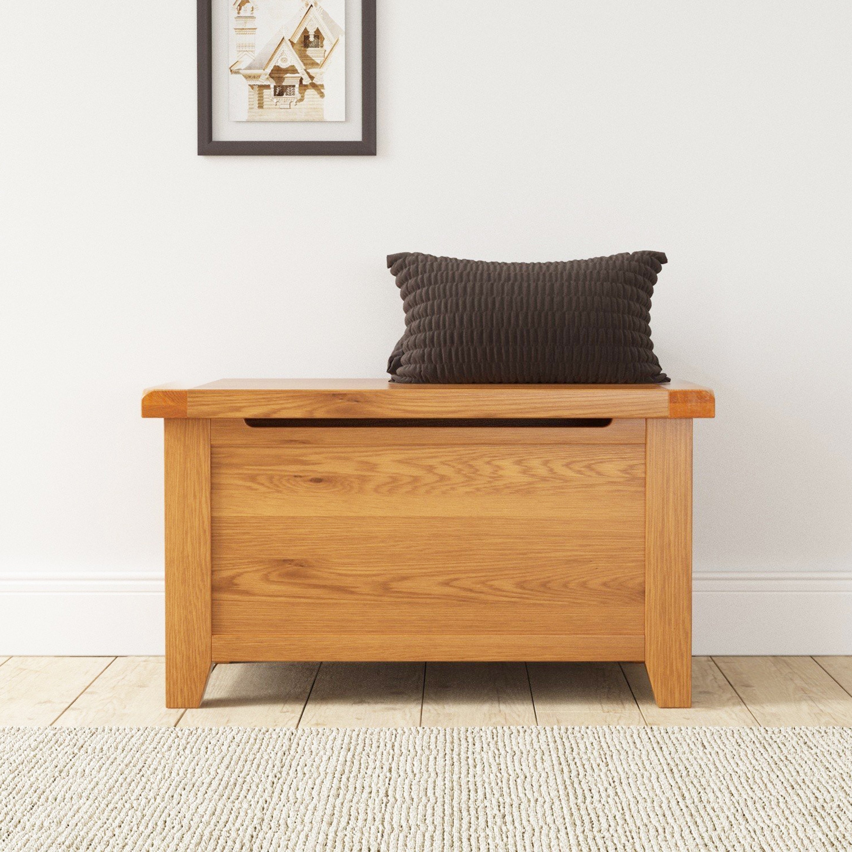 Cambridge Oak Blanket Box