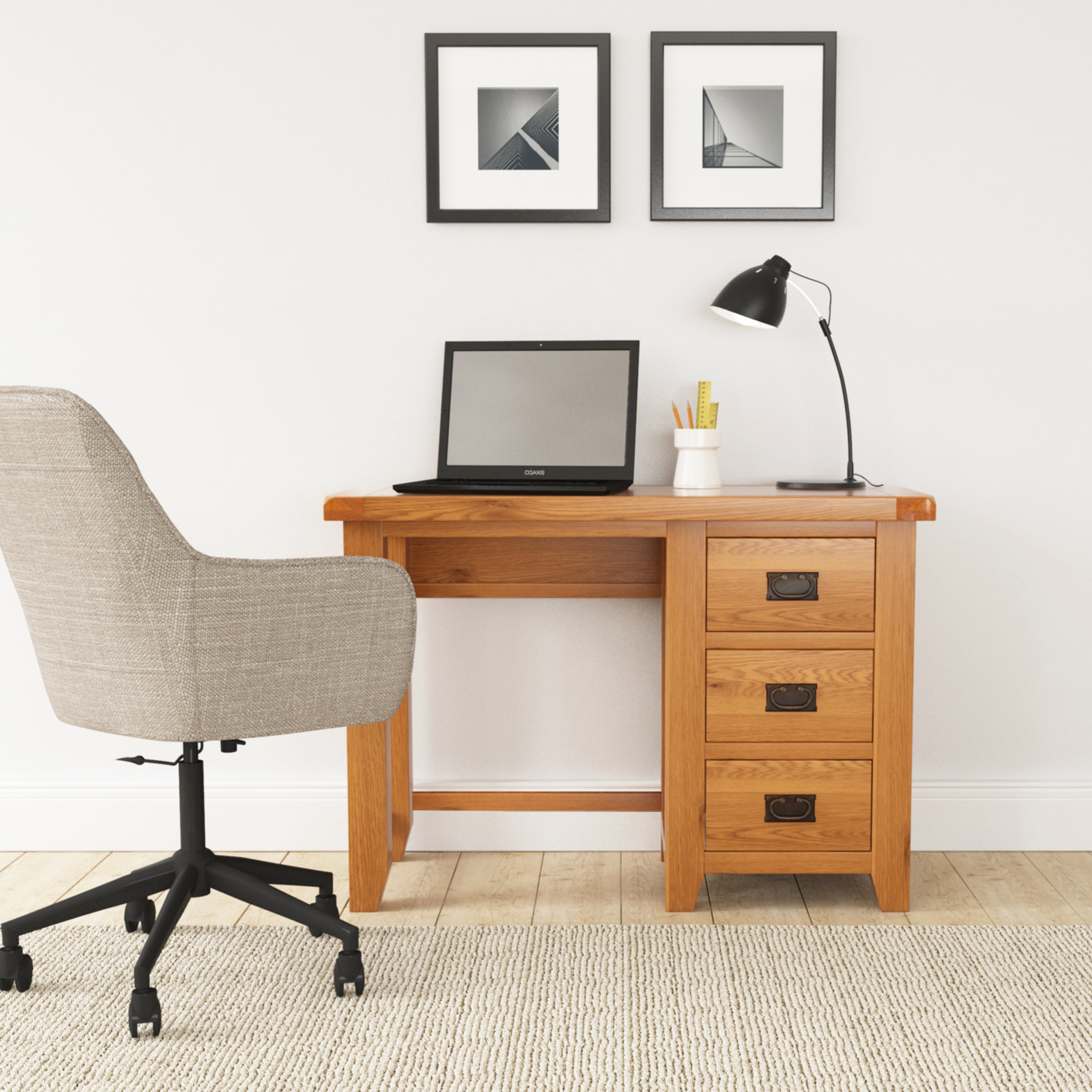 Cambridge Oak Office Desk