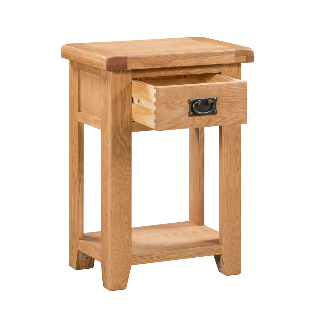 Cambridge Oak 1 Drawer Console Table