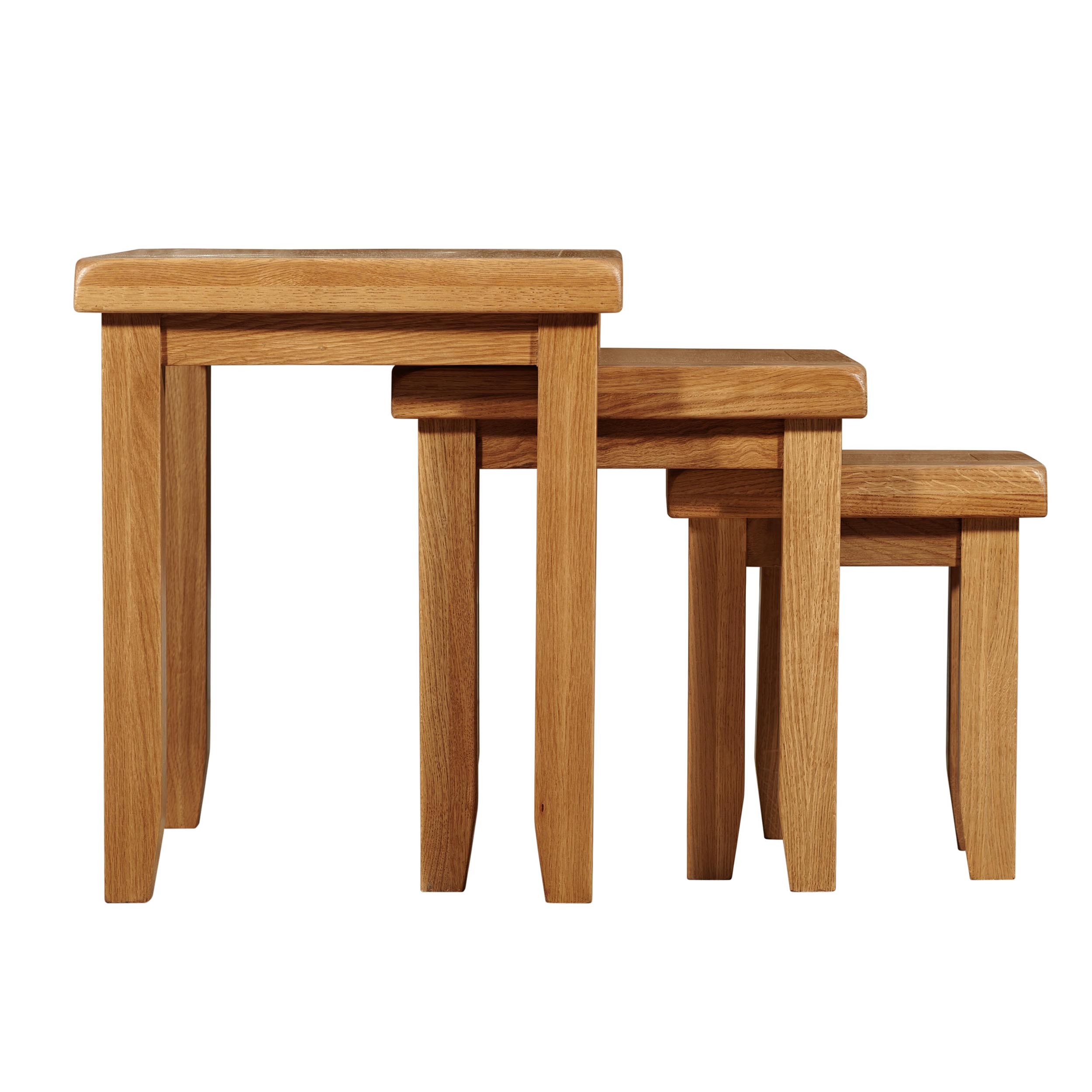 Cambridge Oak Nest of 3 Tables