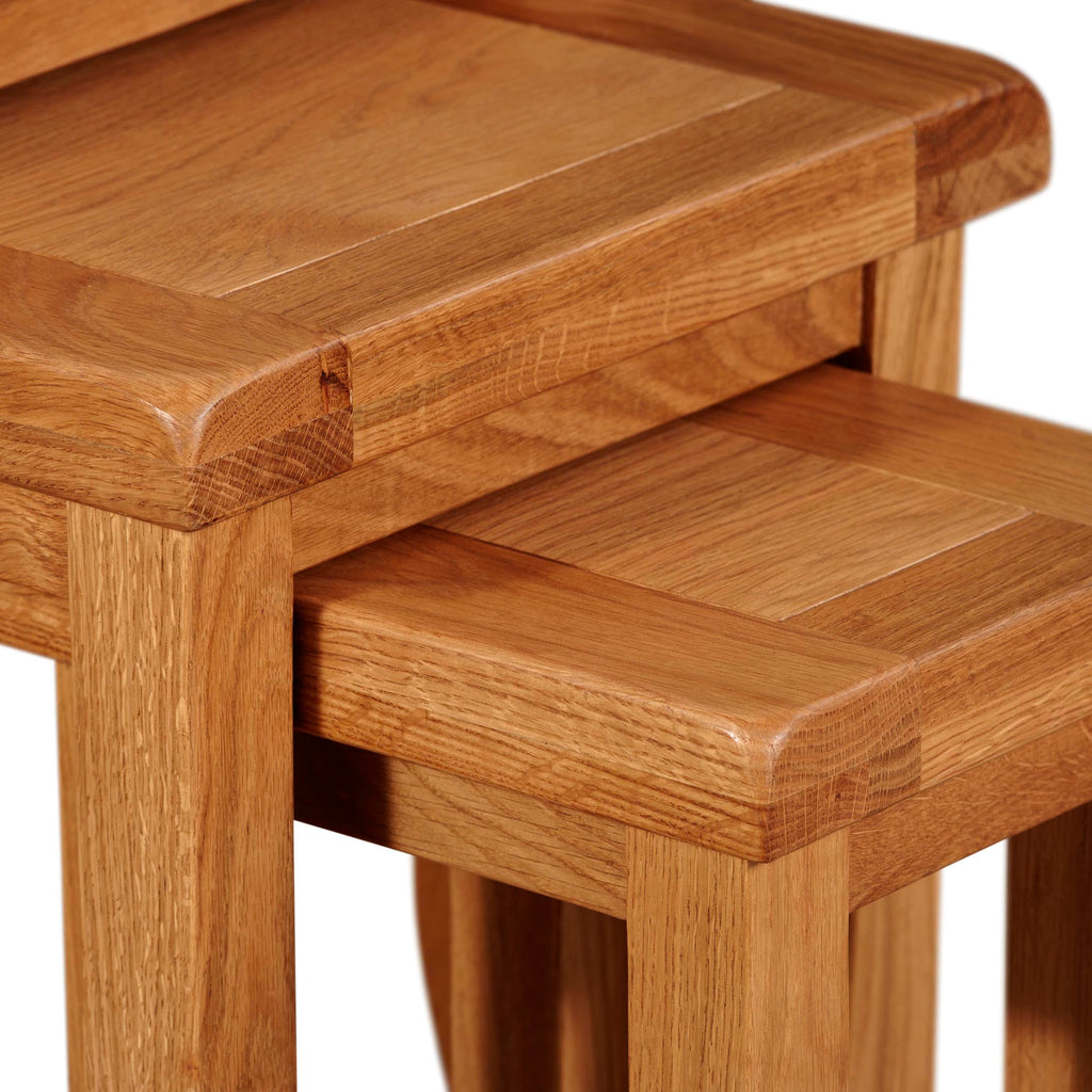 Cambridge Oak Nest of 3 Tables