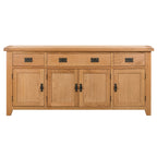 Cambridge Oak 4 Door 3 Drawer Sideboard