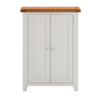 Cambridge Grey Painted Oak Large Shoe Cupboard