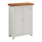 Cambridge Grey Painted Oak Large Shoe Cupboard