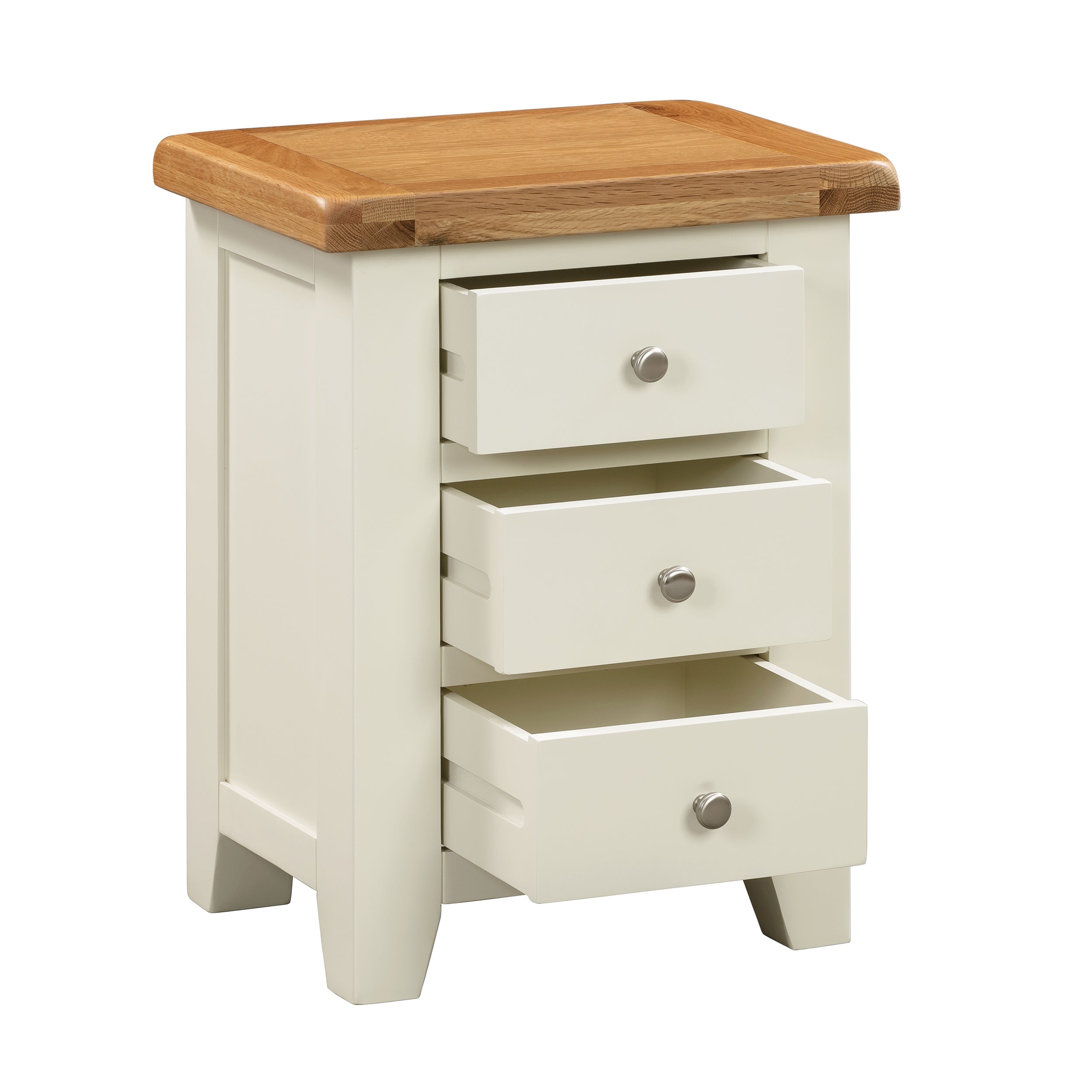 Cambridge Classic Cream Painted Oak 3 Drawer Bedside