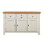 Cambridge Classic Cream Painted Oak 3 Door 3 Drawer Sideboard