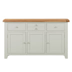 Cambridge Grey Painted Oak 3 Door 3 Drawer Sideboard