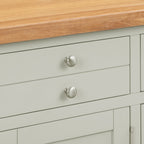 Cambridge Grey Painted Oak 3 Door 3 Drawer Sideboard