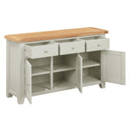 Cambridge Grey Painted Oak Large Sideboard