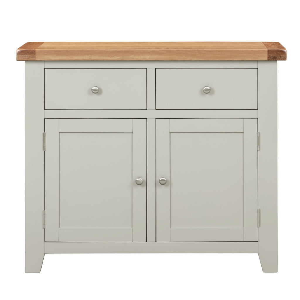 Cambridge Grey Painted Oak 2 Door 2 Drawer Sideboard