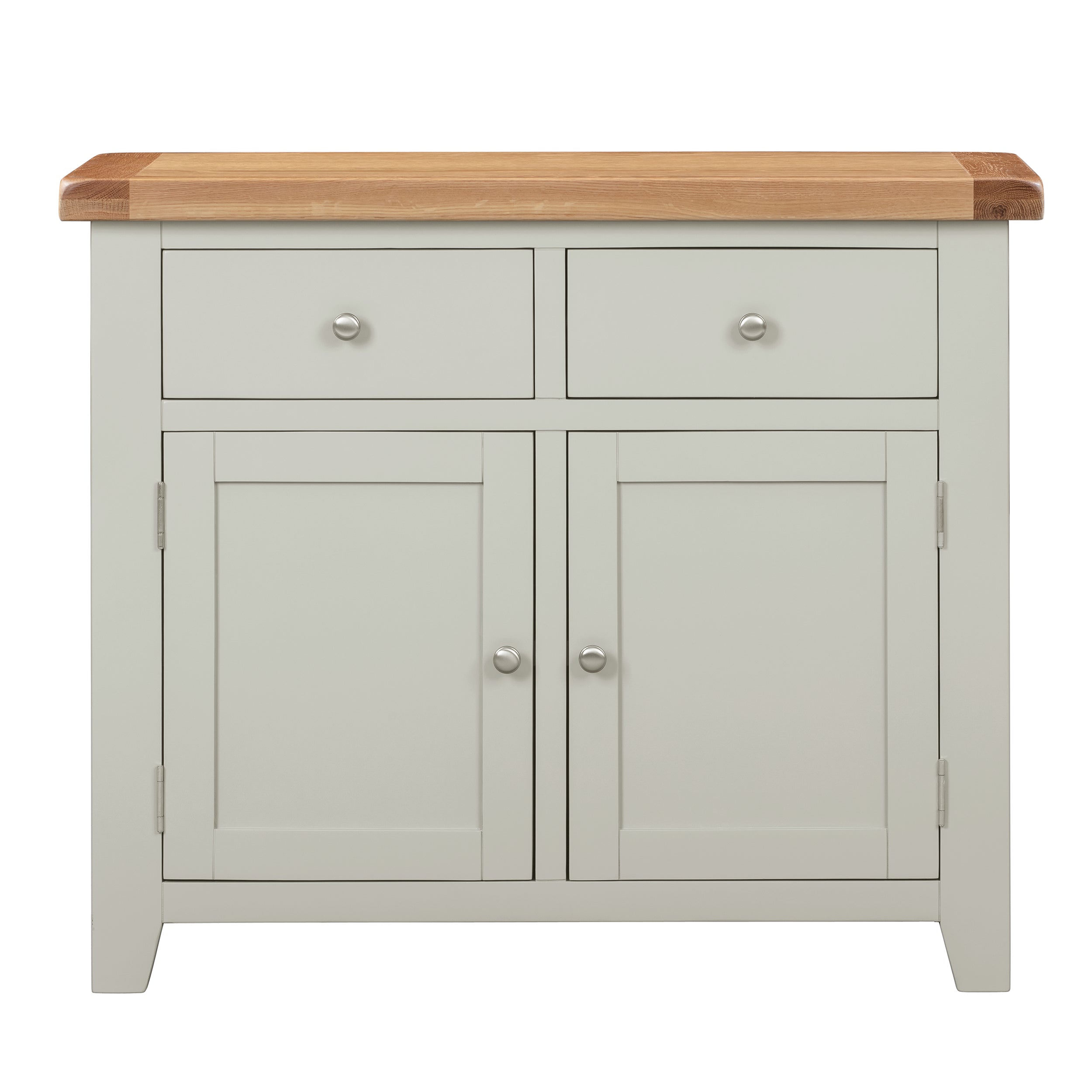 Cambridge Grey Painted Oak 2 Door 2 Drawer Sideboard