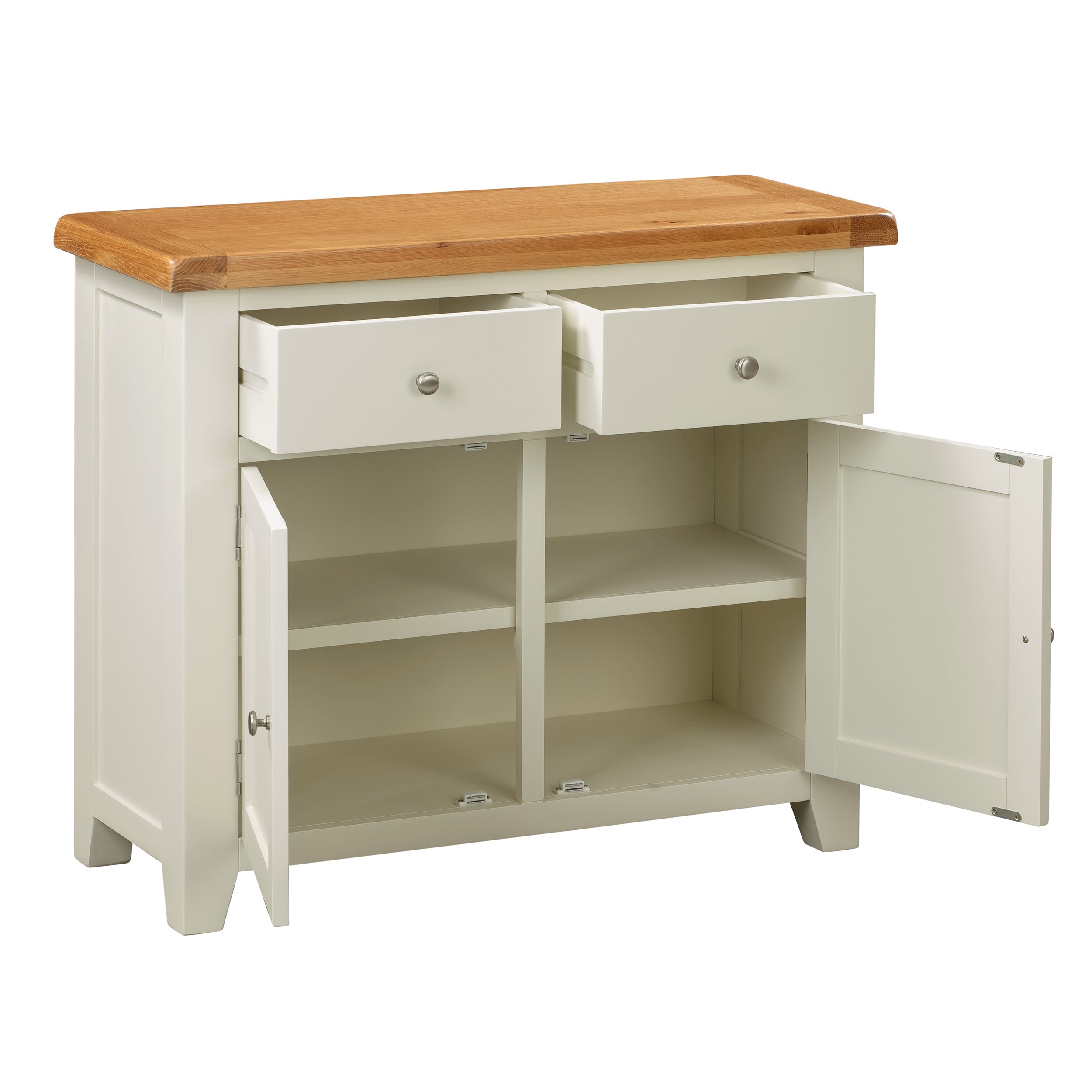 Cambridge Classic Cream Painted Oak 2 Door 2 Drawer Sideboard