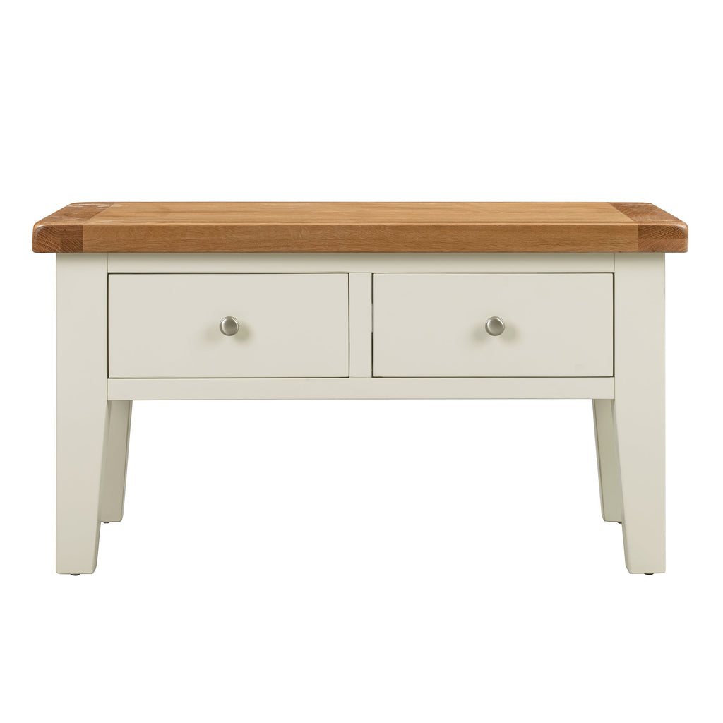 Cambridge Classic Cream Painted Oak Coffee Table with Drawers