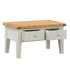 Cambridge Grey Painted Oak Coffee Table with Drawers