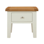 Cambridge Classic Cream Painted Oak 1 Drawer Lamp Table