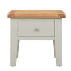 Cambridge Grey Painted Oak 1 Drawer Narrow Lamp Table
