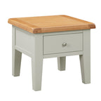 Cambridge Grey Painted Oak 1 Drawer Lamp Table
