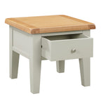 Cambridge Grey Painted Oak 1 Drawer Lamp Table