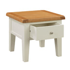 Cambridge Classic Cream Painted Oak 1 Drawer Lamp Table