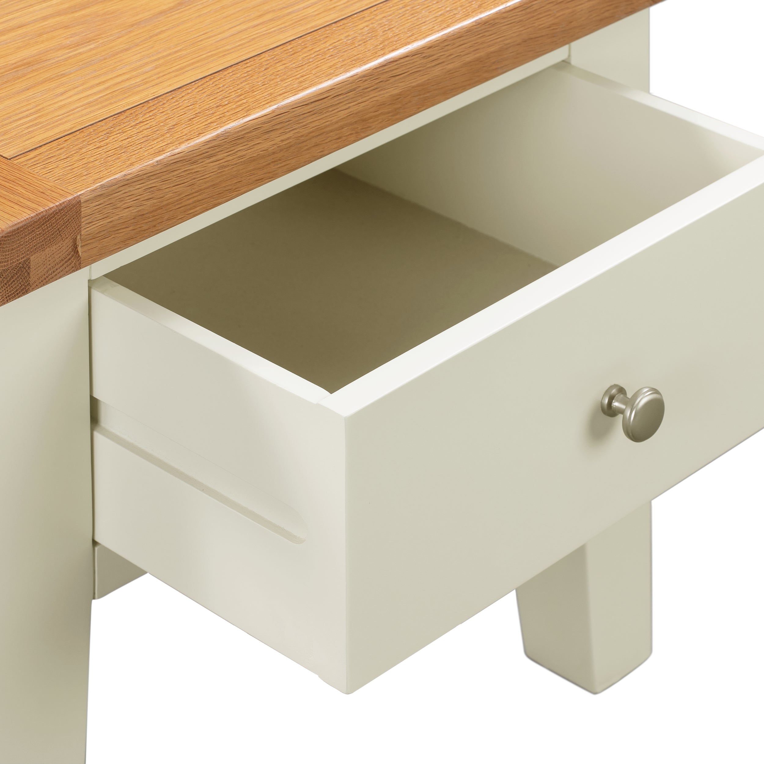 Cambridge Classic Cream Painted Oak 1 Drawer Lamp Table