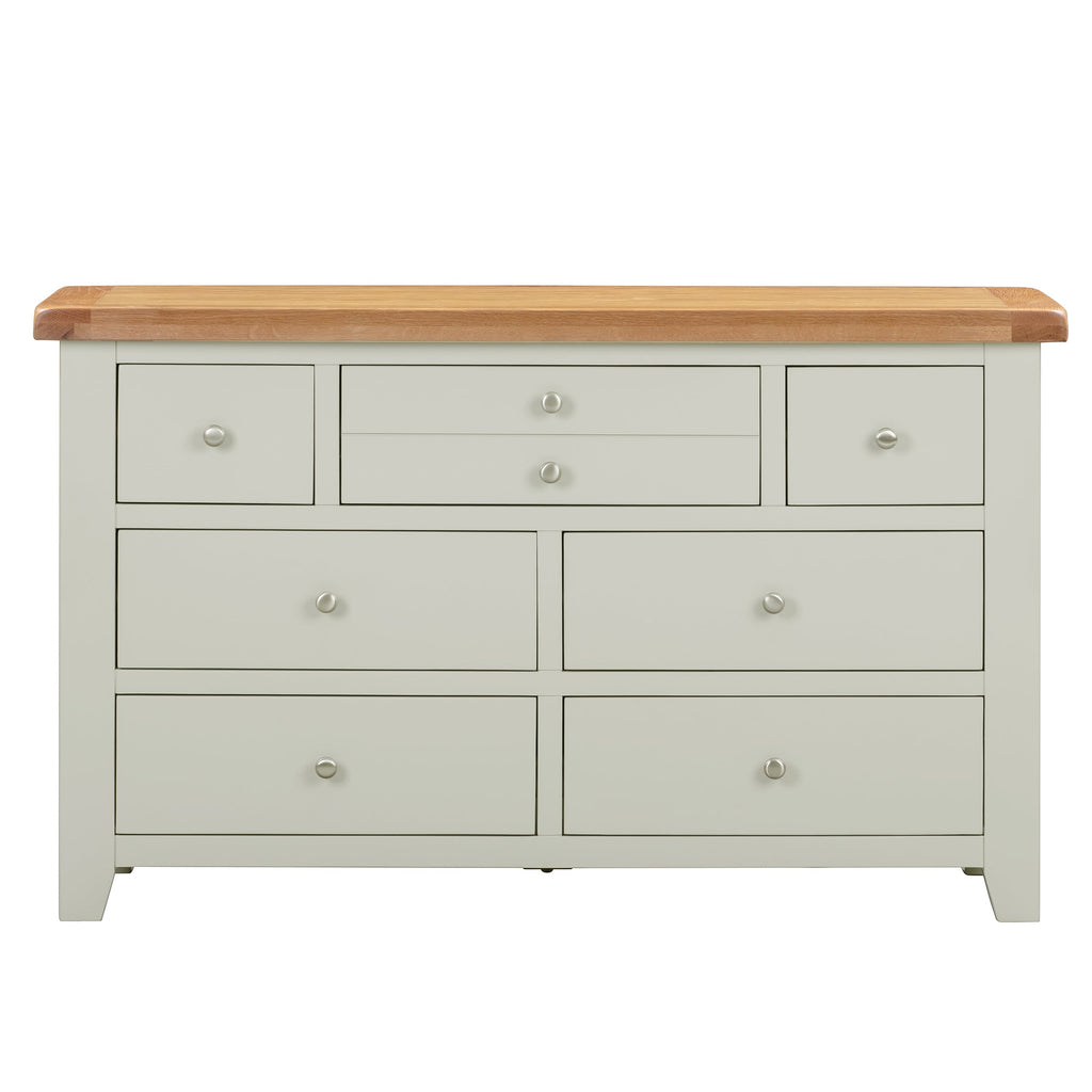 Cambridge Grey Painted Oak 3 Over 4 Chest Of Drawers