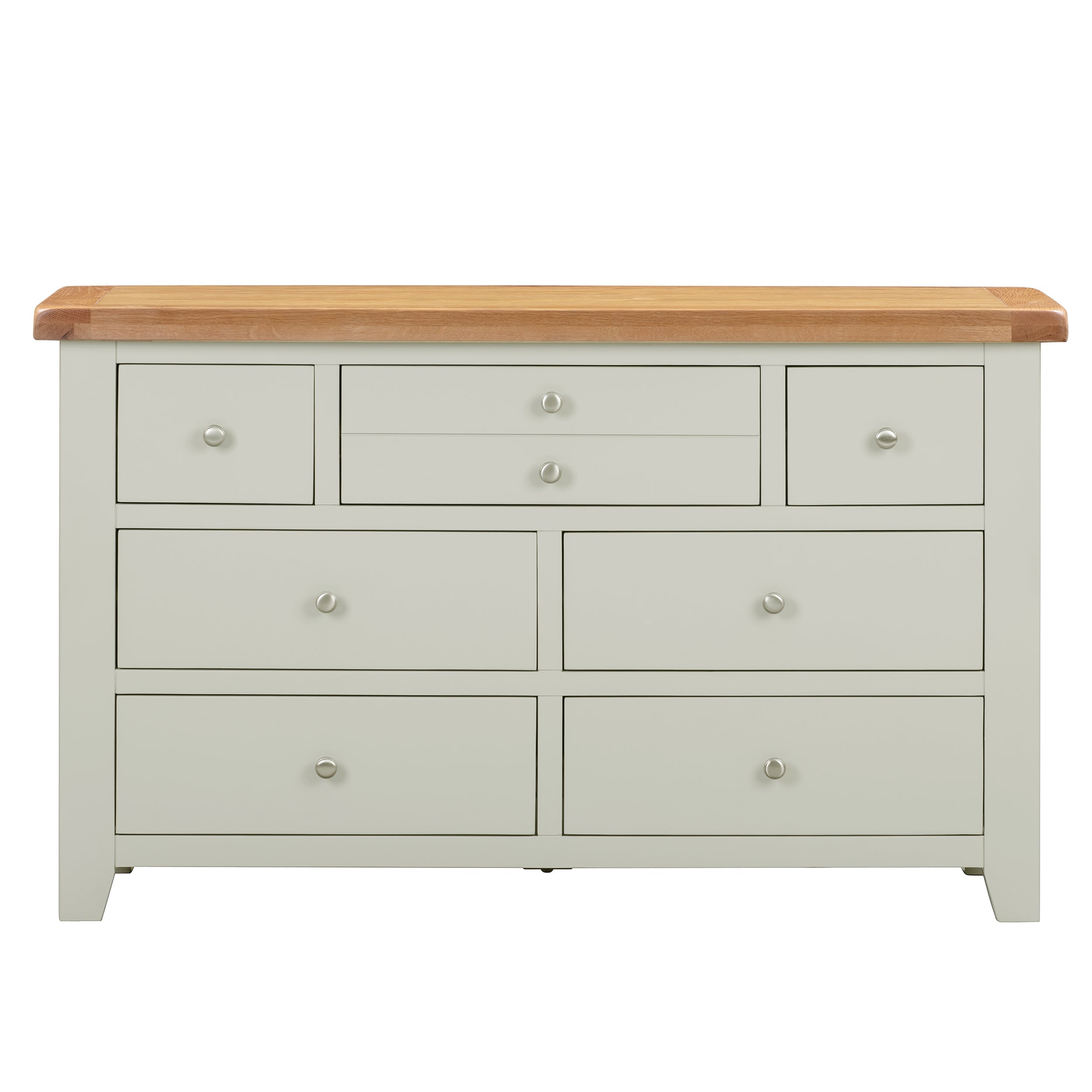 Cambridge Grey Painted Oak 3 Over 4 Chest Of Drawers