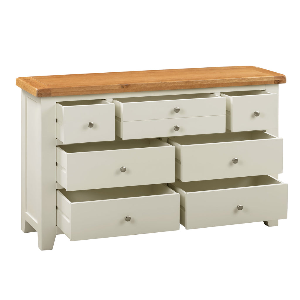 Cambridge Classic Cream Painted Oak 3 Over 4 Chest Of Drawers