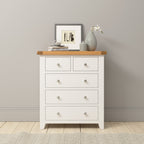 Cambridge Classic Cream Painted Oak 2 Over 3 Chest Of Drawers