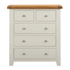 Cambridge Classic Cream Painted Oak 2 Over 3 Chest Of Drawers