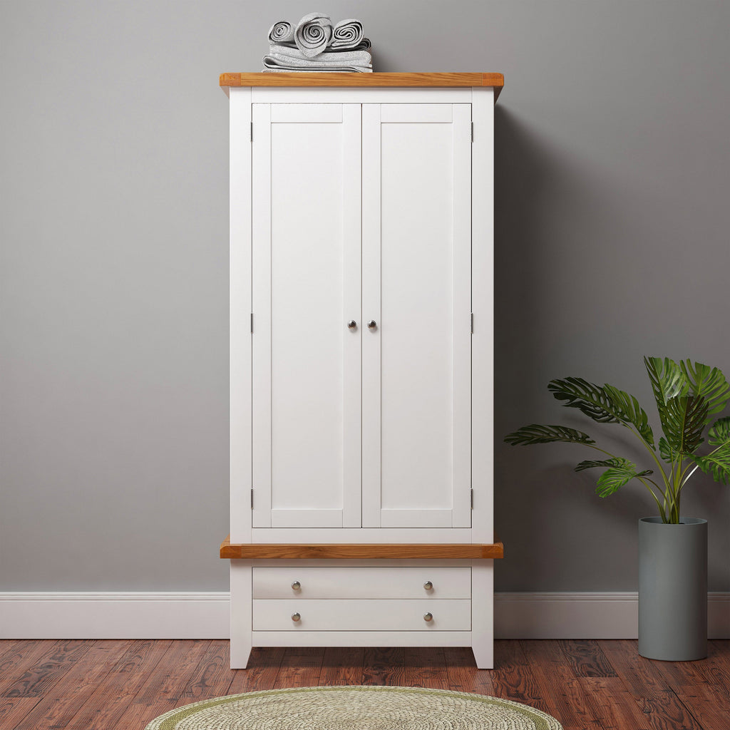 Cambridge Classic Cream Painted Oak Double Wardrobe