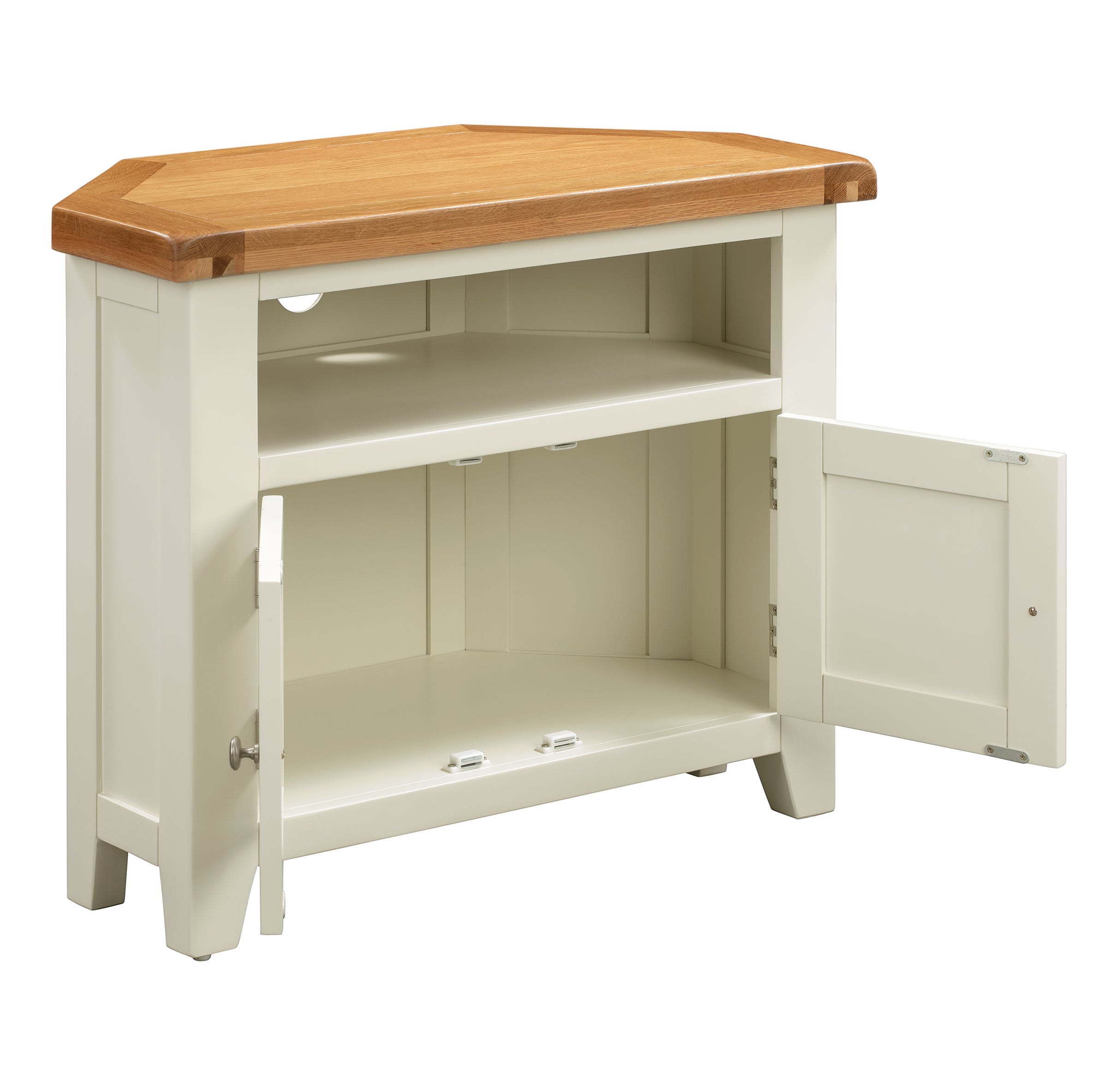 Cambridge Classic Cream Painted Oak Corner TV Unit