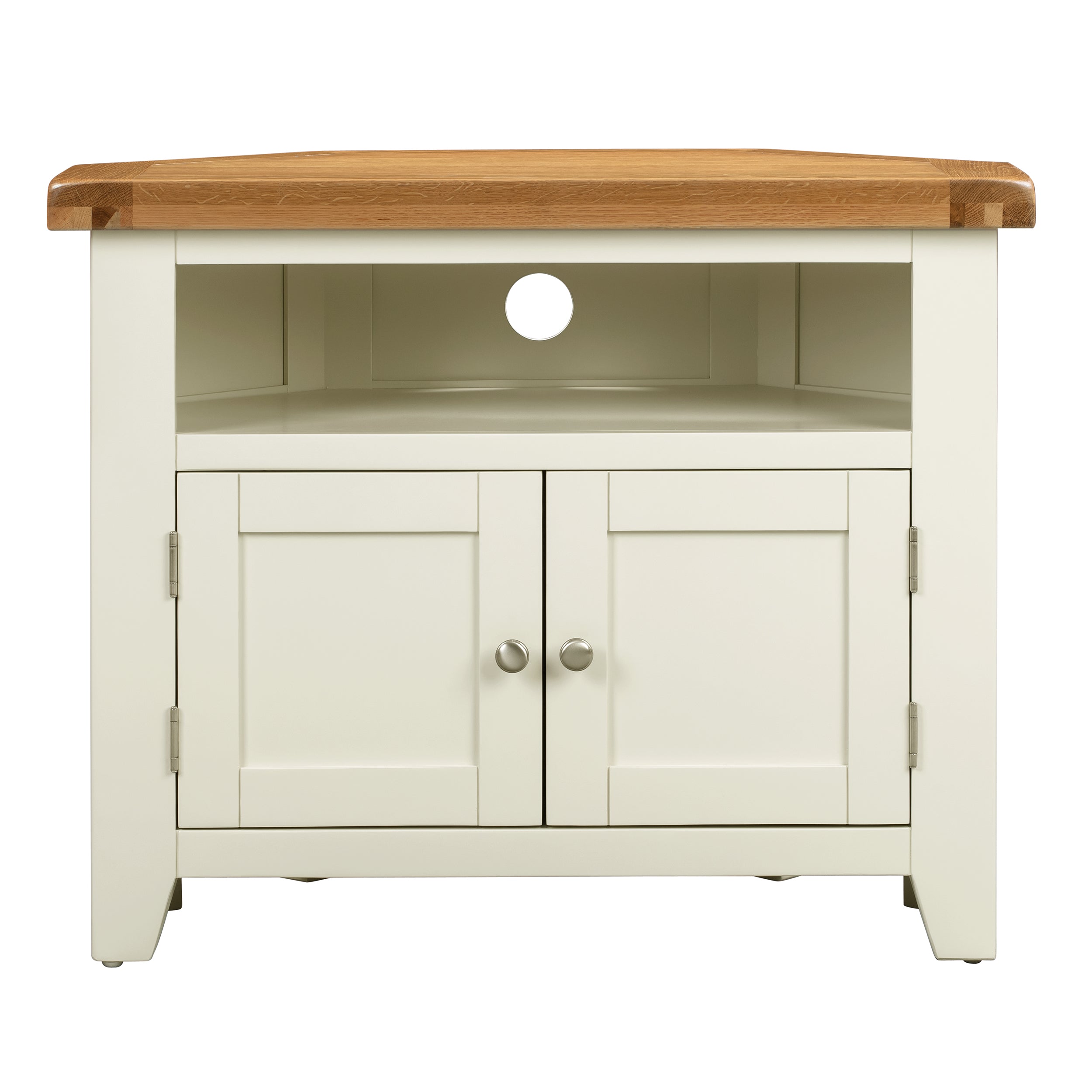 Cambridge Classic Cream Painted Oak Corner TV Unit