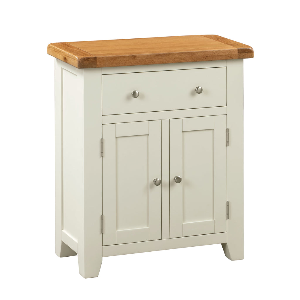 Cambridge Classic Cream Painted Oak Small 1 Drawer 2 Door Sideboard