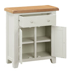 Cambridge Grey Painted Oak Small 1 Drawer 2 Door Sideboard