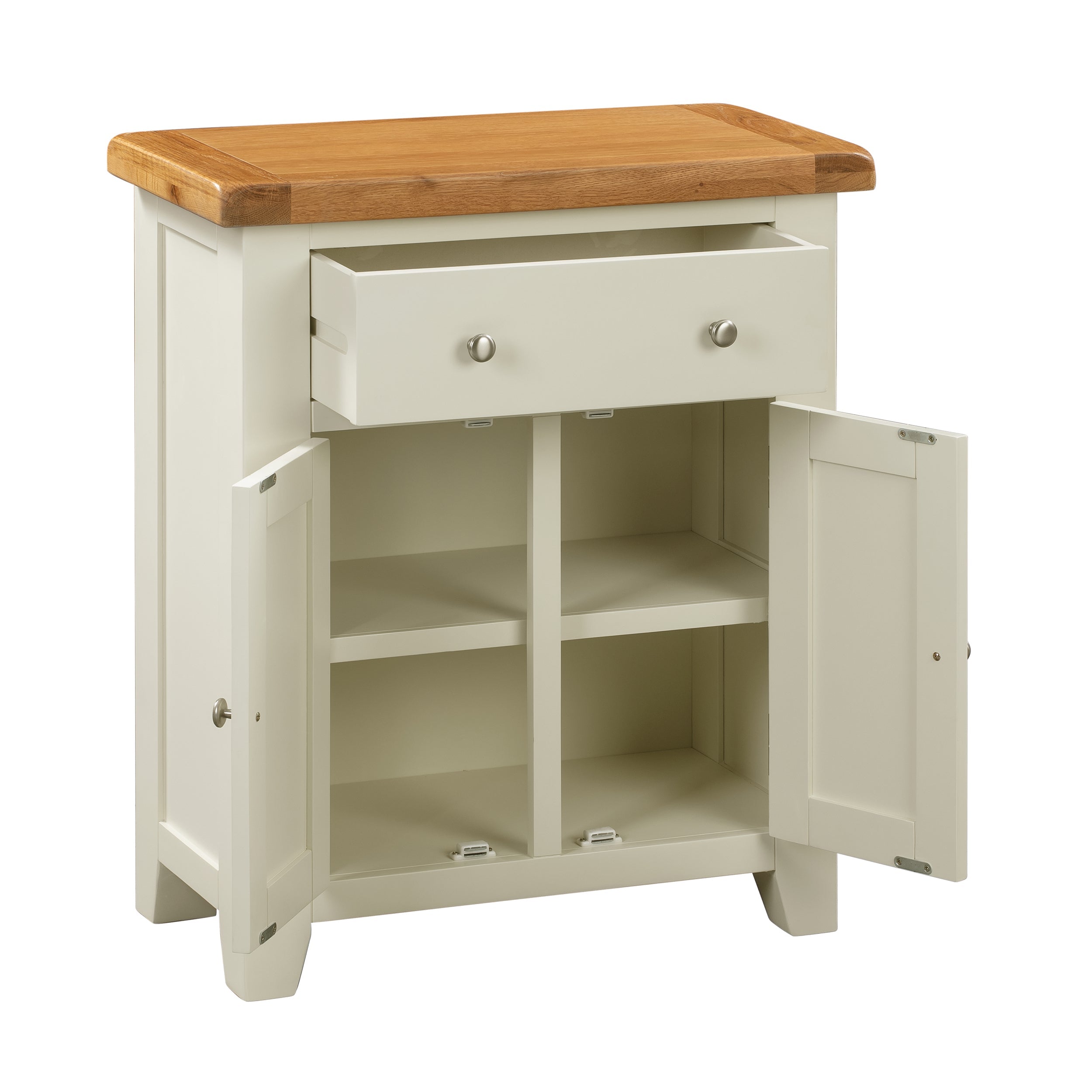 Cambridge Classic Cream Painted Oak Small 1 Drawer 2 Door Sideboard