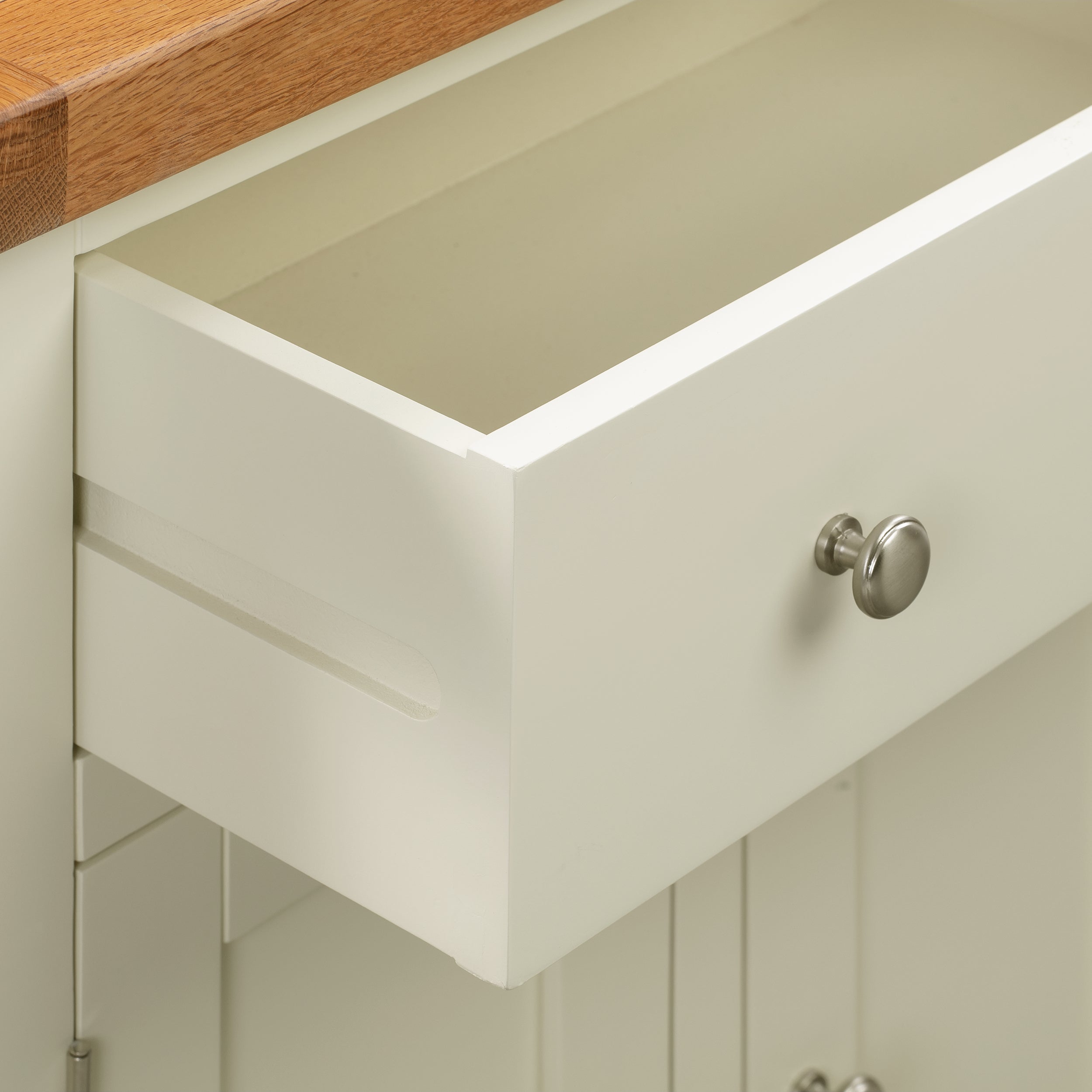 Cambridge Classic Cream Painted Oak Small 1 Drawer 2 Door Sideboard