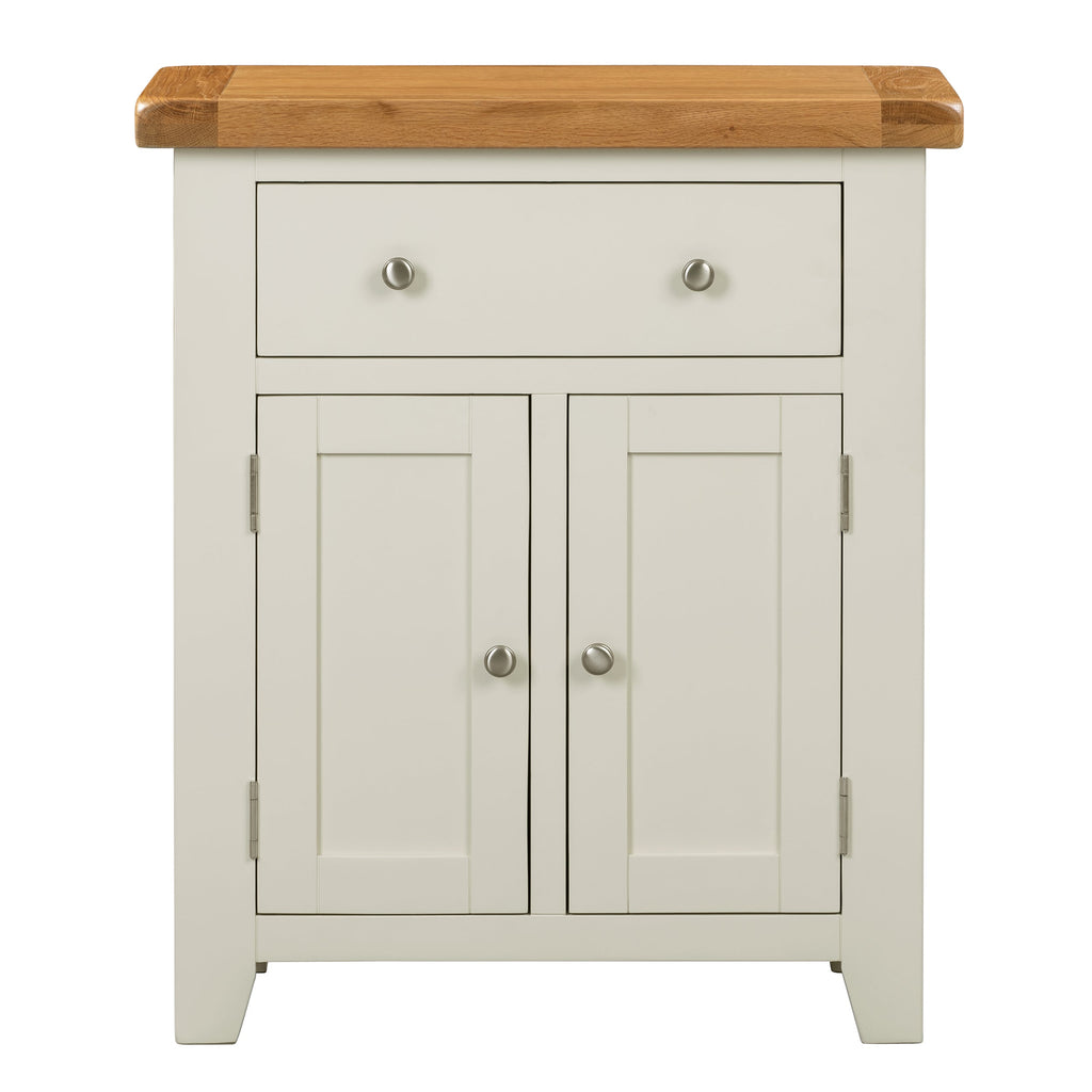 Cambridge Classic Cream Painted Oak Small 1 Drawer 2 Door Sideboard
