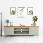 Cambridge Grey Painted Oak Extra Large TV Unit