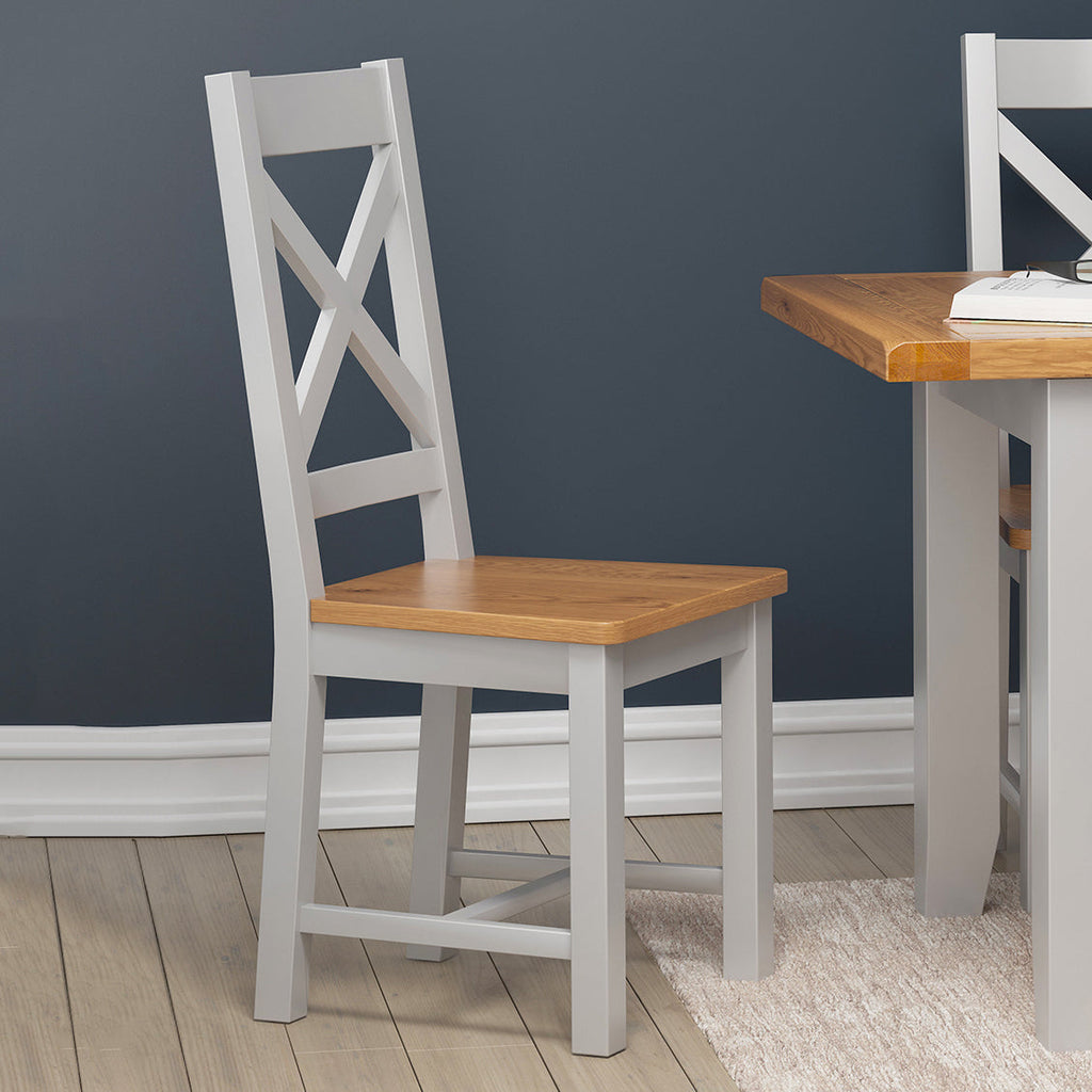 Cambridge Grey Painted Oak Dining Chair