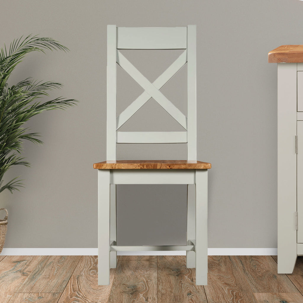 Cambridge Grey Painted Oak Dining Chair