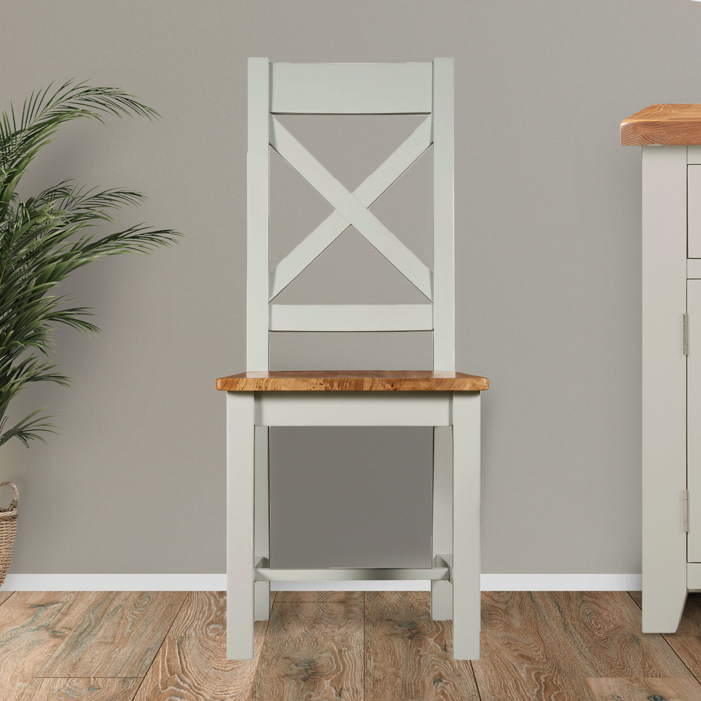 Cambridge Grey Painted Oak Dining Chair