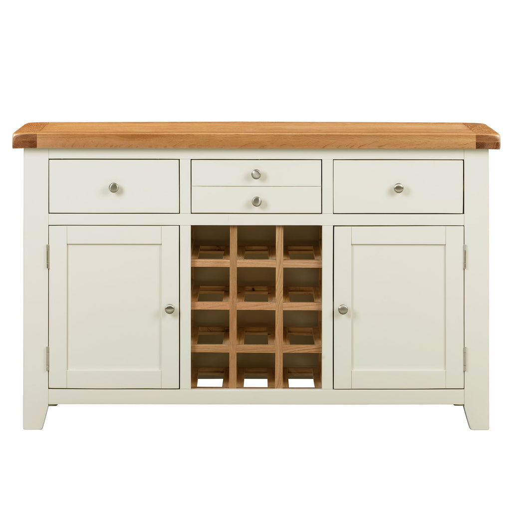 Cambridge Classic Cream Painted Oak Large Wine Cabinet