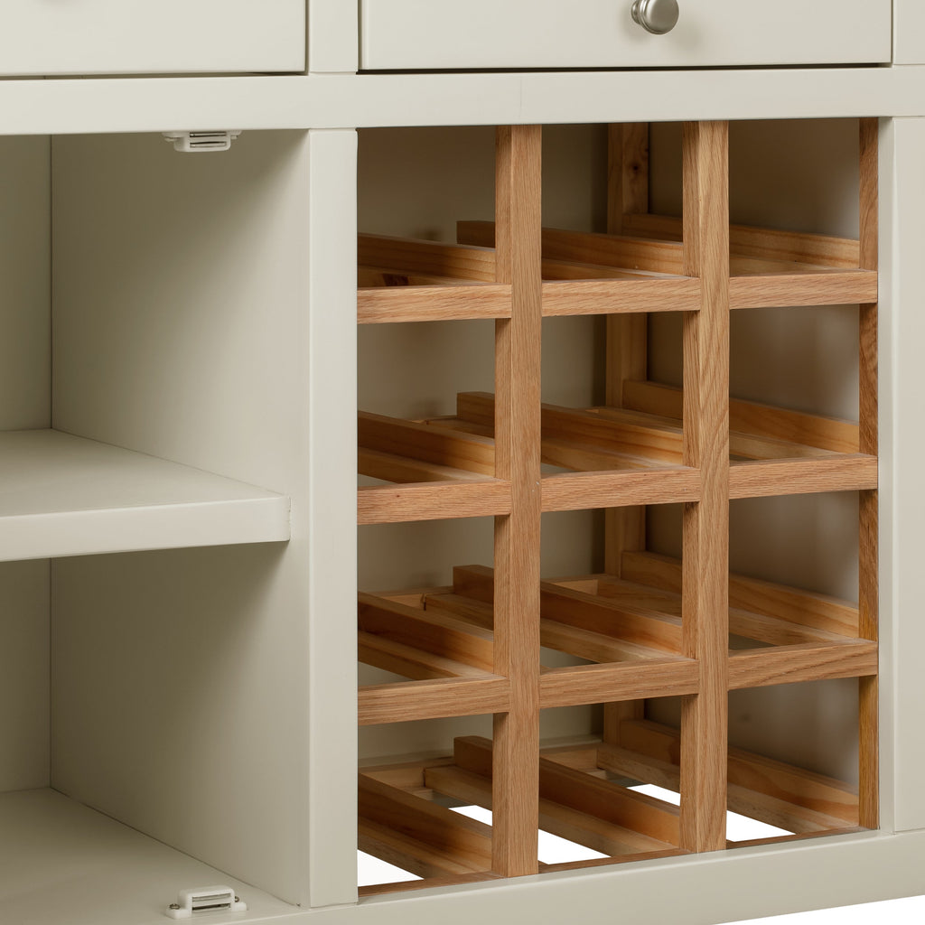 Cambridge Classic Cream Painted Oak Large Wine Cabinet